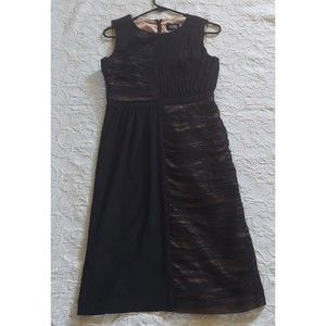 adrianna papell dress Women Size 4,black  14 Inch Waist, Sleeveless, Polyester